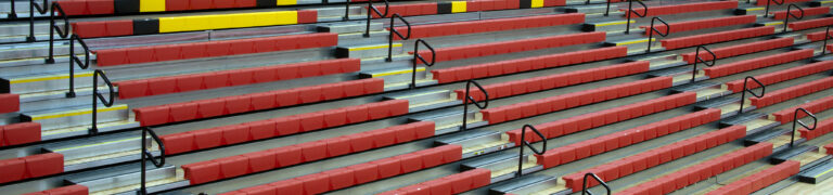 MAXAM telescopic bleacher with CourtSide seat