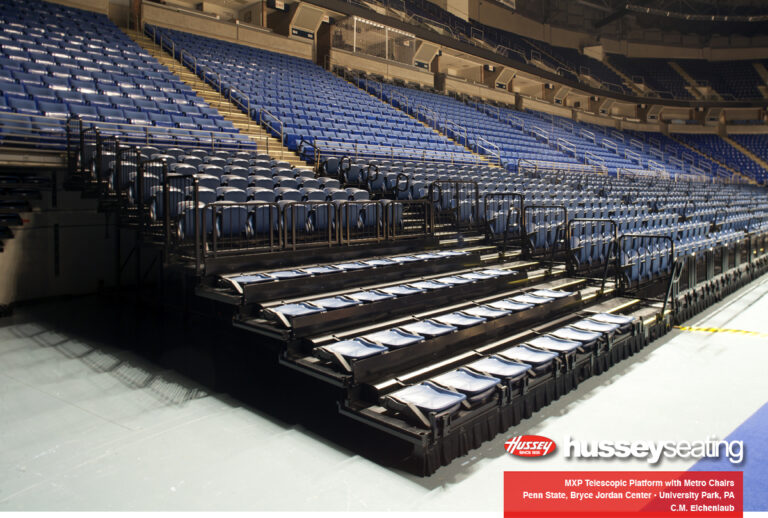 Metro chairs on MXP telescopic platform