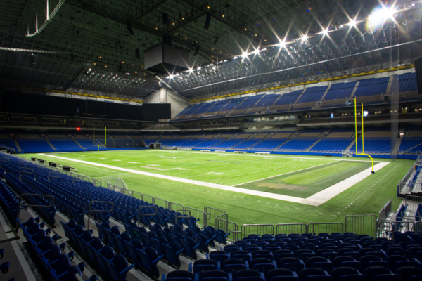 Indoor stadium flexible telescopic seating