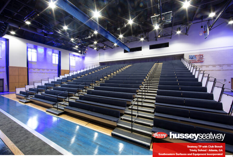 Club Bench on Seatway telescopic platform